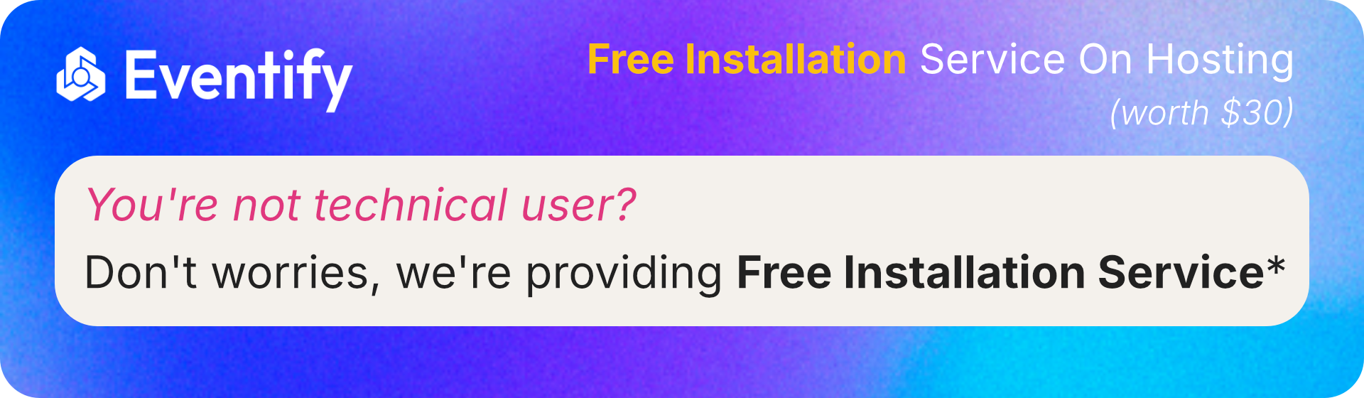 Free installation service